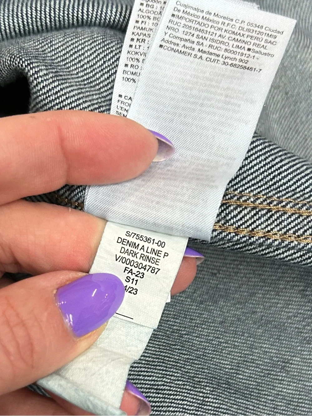 Banana Republic Dark Wash A-Line Denim Midi Skirt 14, Summer Skirt - Picture 10 of 12